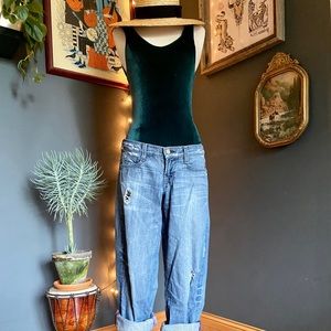 Cabana del Sol velvet green swimsuit bodysuit